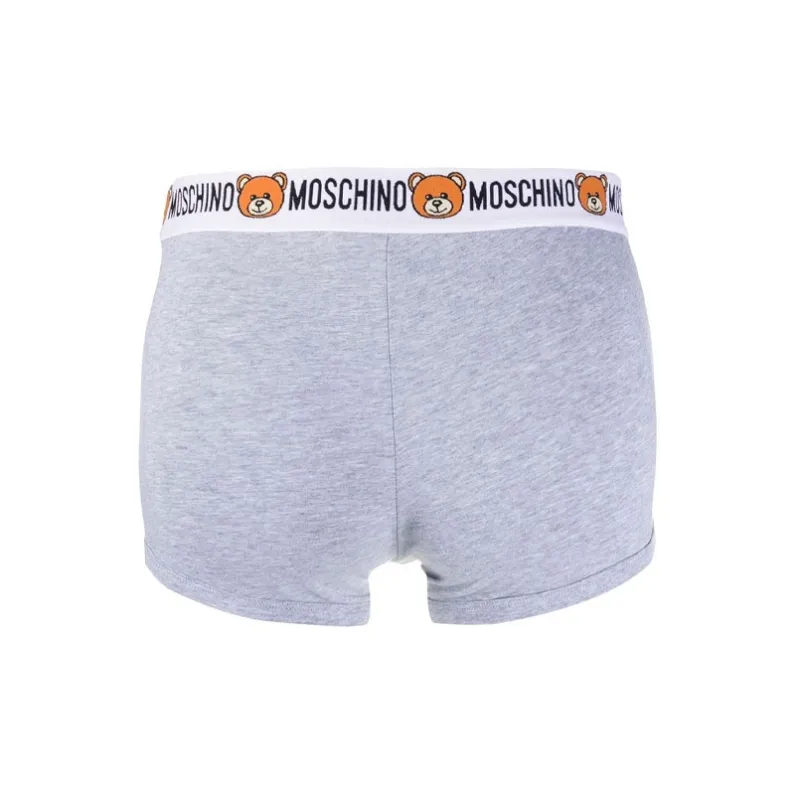 MOSCHINO Men's FW21 Boxer Briefs 2 Packs Grey-2
