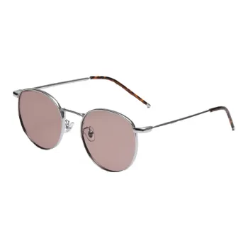 AAJF Plate And Metal Round Glasses Unisex