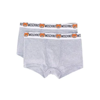 MOSCHINO Men's FW21 Boxer Briefs 2 Packs Grey