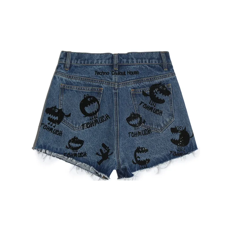 TCH Denim Shorts Women's Blue-1