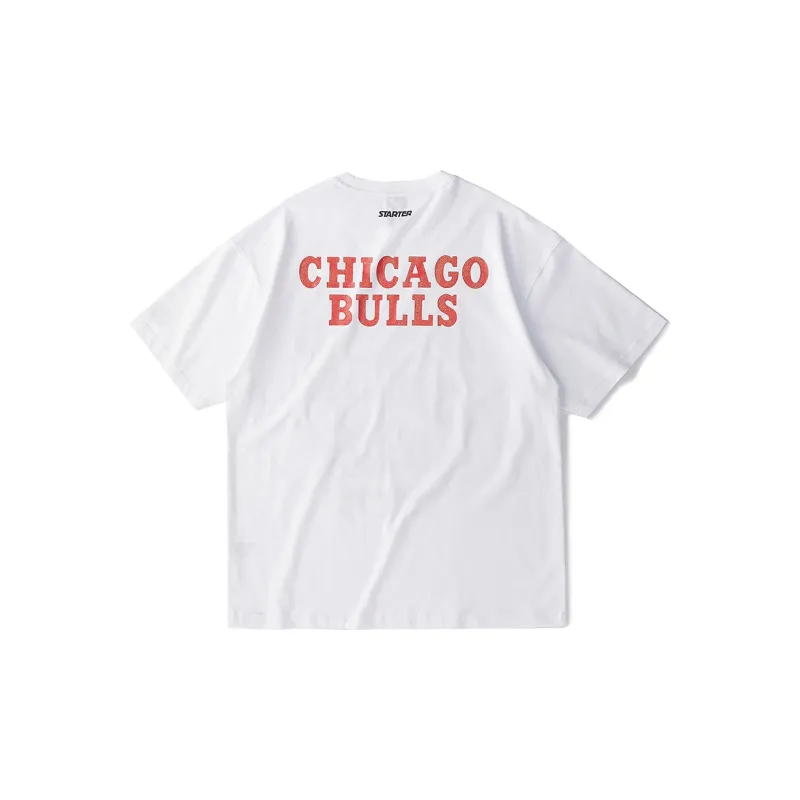 STARTER x NBA Drop Shoulder Sleeve T Shirt Unisex Black-5