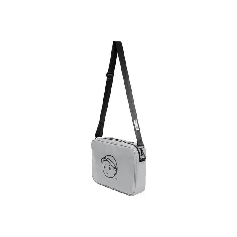 Finerworld Nylon Messenger Bag, Crossbody Bag, Handbag Regular Unisex Black-5