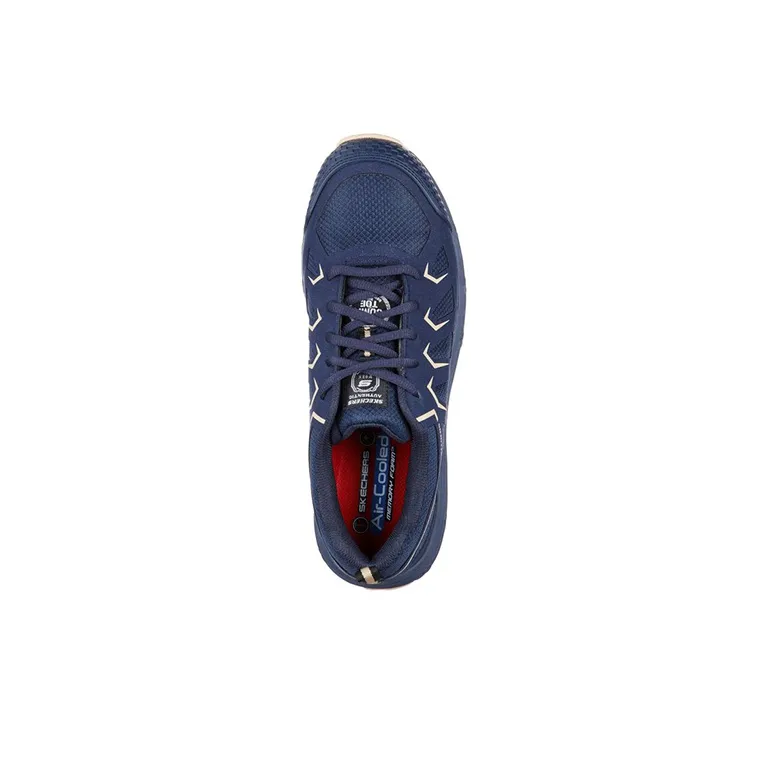Skechers Work Casual Shoes Men Low-Top Blue-3
