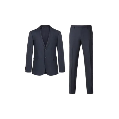 Zzegna Business Suits Men Blue