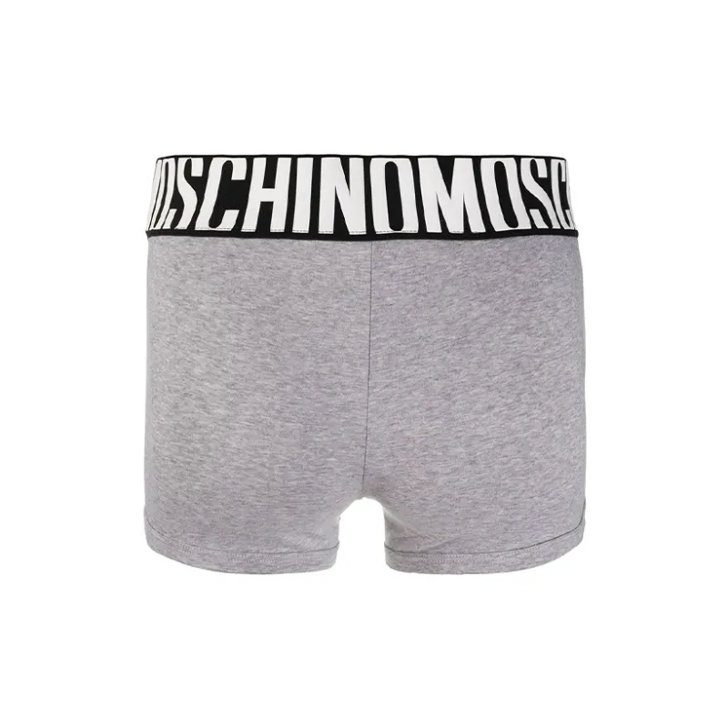 MOSCHINO Men's Logo Boxer Briefs 1 Packs Grey-1