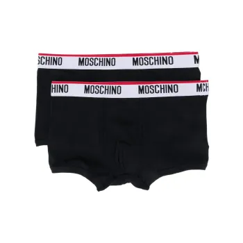 MOSCHINO Logo waistband Briefs Pack Of Two