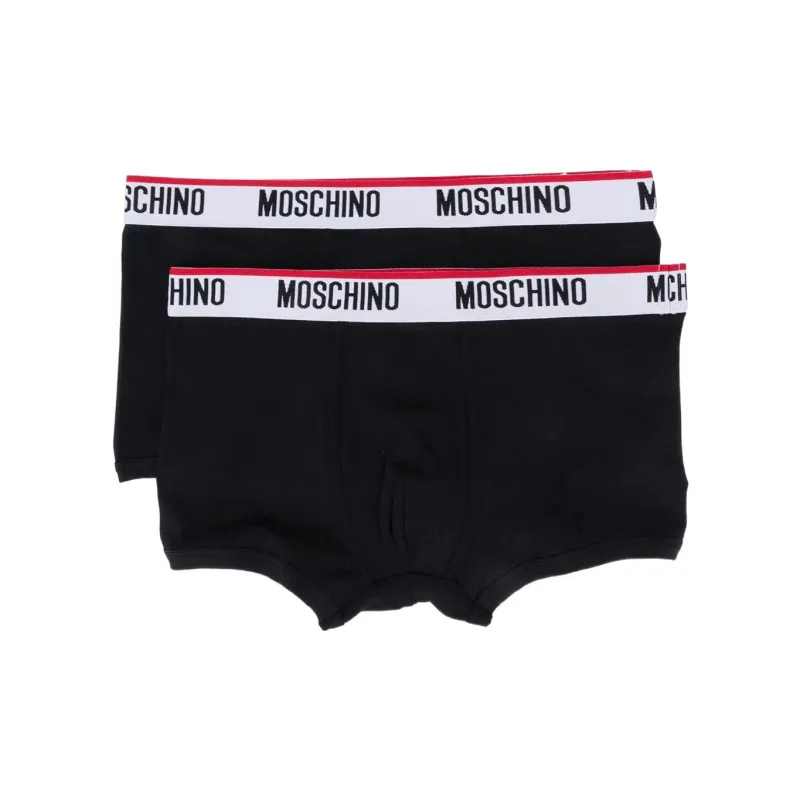 MOSCHINO Logo waistband Briefs Pack Of Two-0