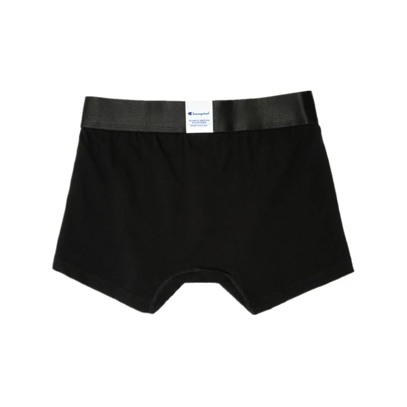 Champion Men's Logo Flat Angle Panties 1 Packs Black-1