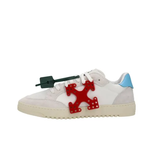 OFF-WHITE Vulcanized 5.0 Low Top Arrows Hang Tag White Red Blue