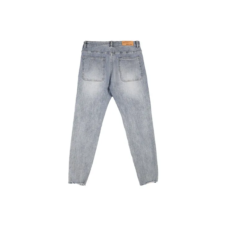 BLUESFLY Slim Fit Pants Jeans Men's Light Blue-1