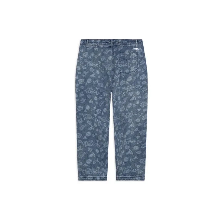 LINING Skateboard Jeans Men Light Blue-1