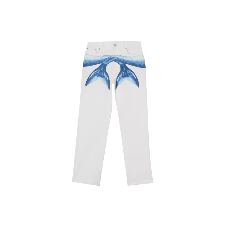 Burberry jeans mens white online