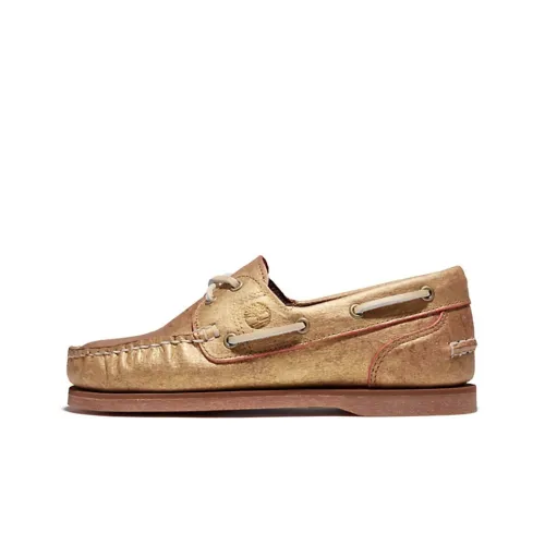Timberland Anti-Slip Wear-Resistant Low-Top Skateboard Shoes Women's Gold