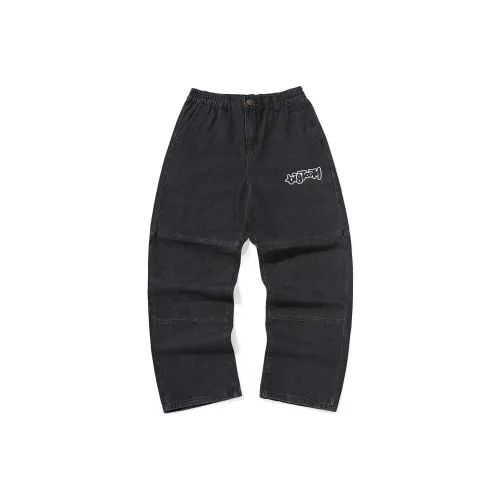 BIRDTALK Jeans Unisex Black Gray