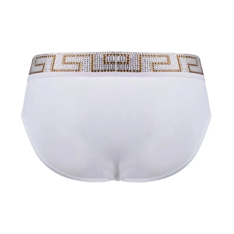 VERSACE Men's FW21 Briefs 1 Packs White-1