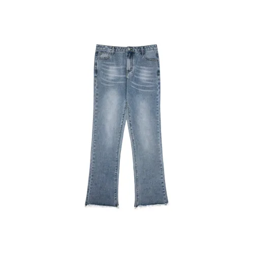 HARSH AND CRUEL Jeans Unisex Washed Blue