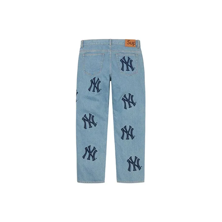Supreme X New York Yankees Regular Jean-4