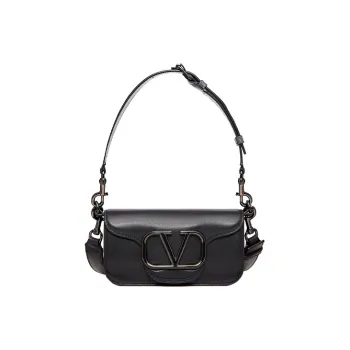 Valentino Locò Calfskin Techwear Shoulder Bag Shoulder Bag Crossbody Bag Mini Men's Black