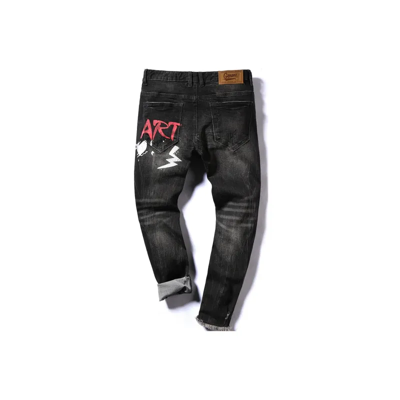 GENANX Jeans Unisex Black-1