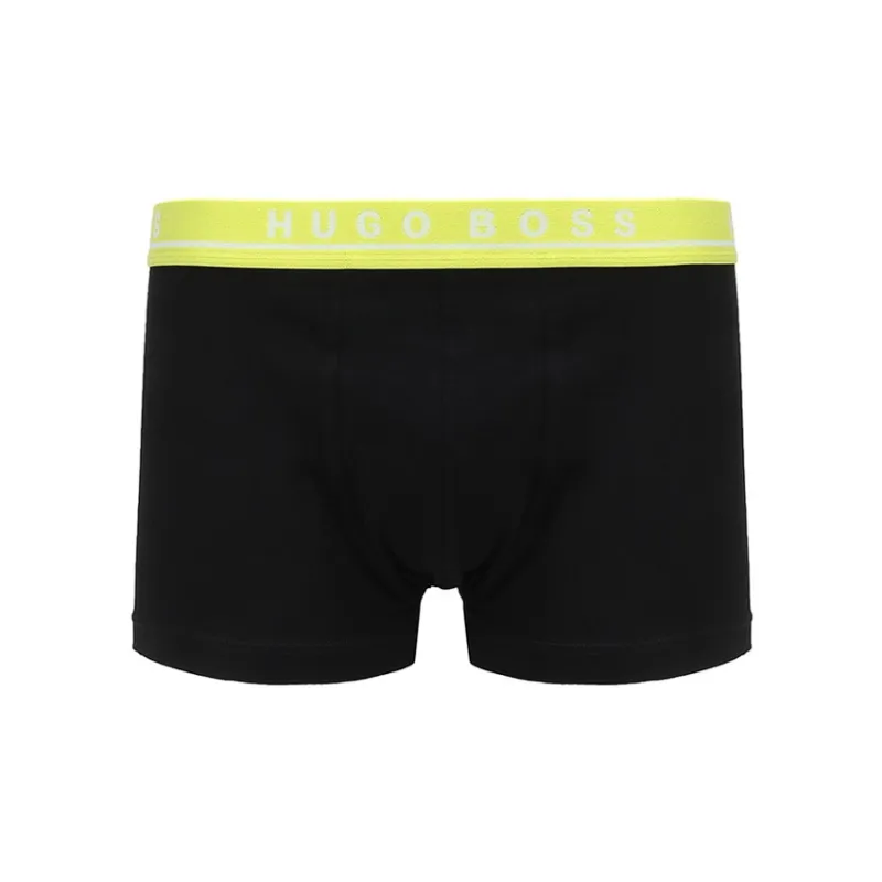 HUGO BOSS Men's SS21 Logo Printing Boxer Briefs 1 Set Of 3 Packs Black-3