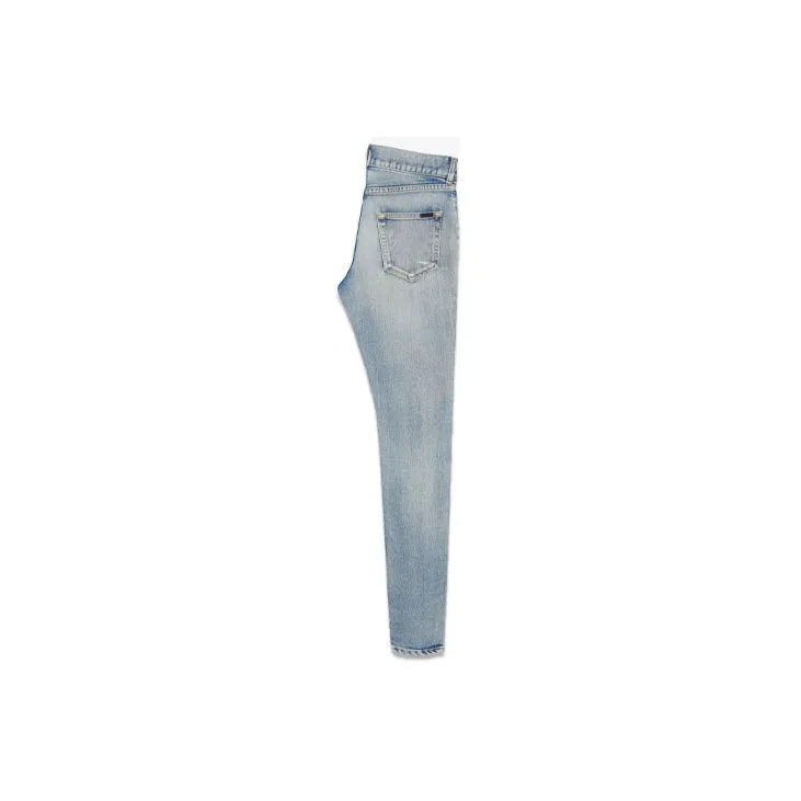 SAINT LAURENT Skinny 5 Pocket Low Denim Jeans-1