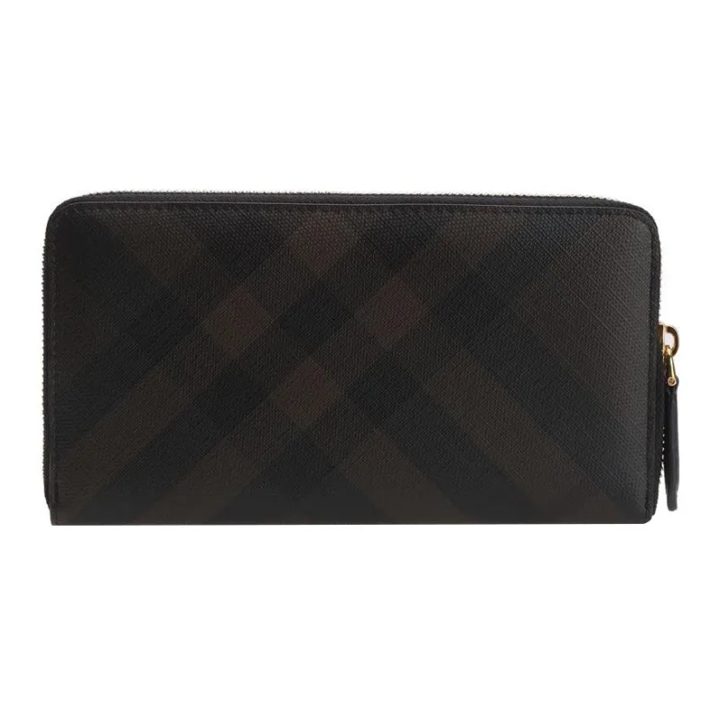 Burberry PVC Polyvinyl Chloride Wallet Men's Dark Brown-2