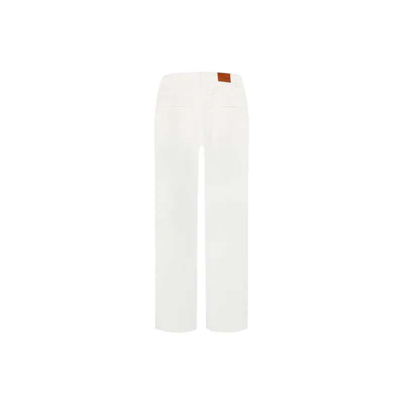 A11SLAVE Straight Moderate Jeans Unisex White-1