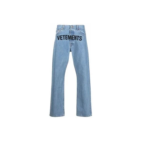 Vetements Jeans Men Blue