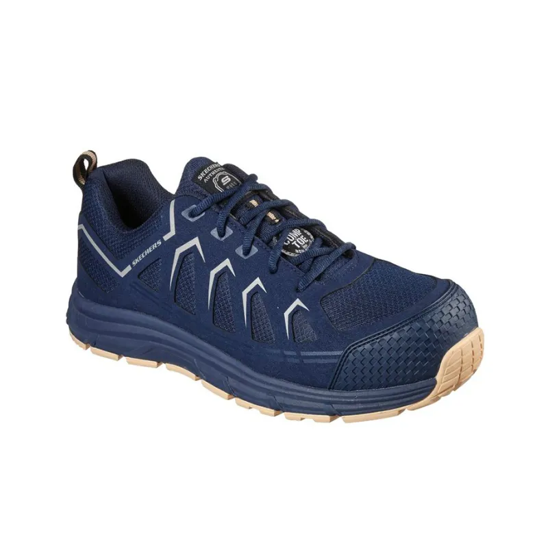Skechers Work Casual Shoes Men Low-Top Blue-2
