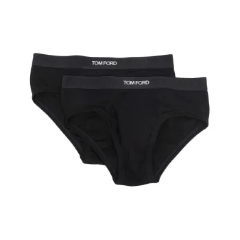 TOM FORD Pack Of Two Logo Waistband Briefs