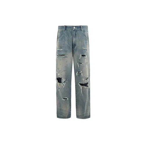 UNDERWATER Jeans Unisex Washed Blue