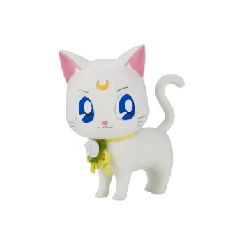 BANPRESTO Glass Factory Fluffy Puffy Sailor Moon Artemis Bonus Gifts 8cm
