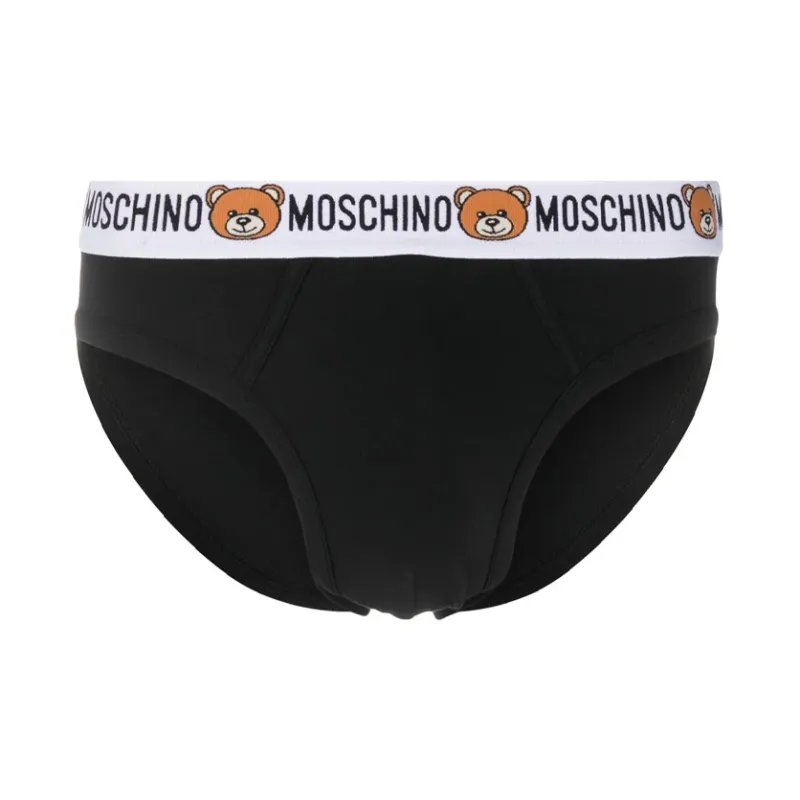MOSCHINO Set Of Two Logo Waistband Briefs-1