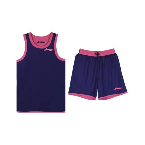 Li Ning Men’s Double-sided Basketball Suit Pink/Purple