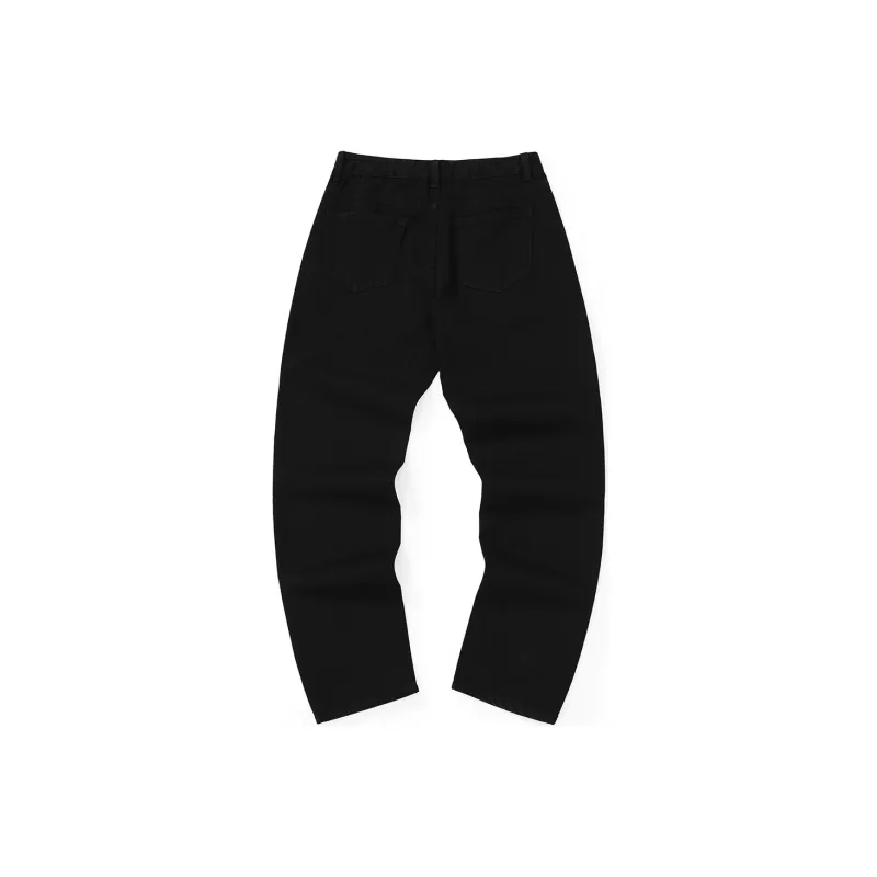 XXGOGO Straight Jeans Unisex Black-1