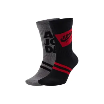 Jordan Mid Calf Socks Unisex 2 Pack Multicolor