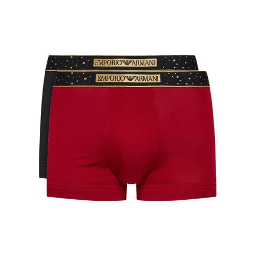 EMPORIO ARMANI Men's Underwear 2 Packs Black/Red