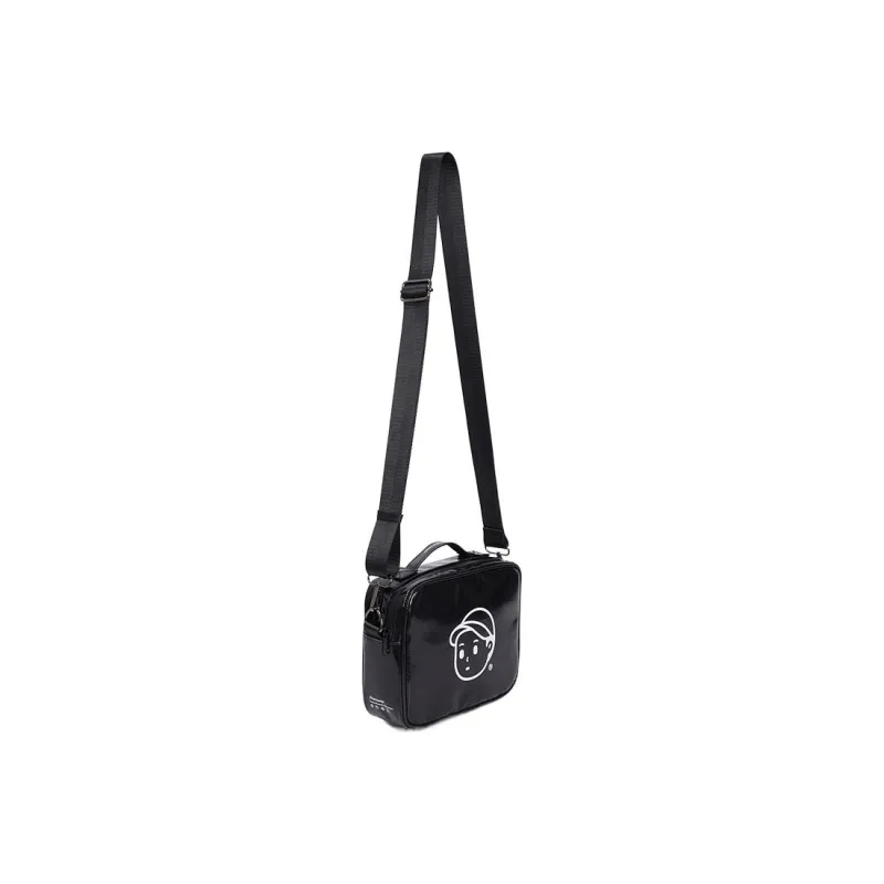 Finerworld Nylon Messenger Bag, Crossbody Bag, Handbag Regular Unisex Black-0