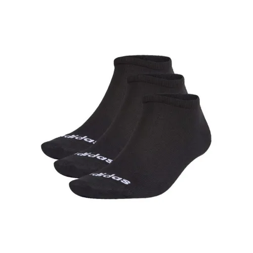 adidas Unisex Low Cut 3pp Logo Socks 3 Packs Black