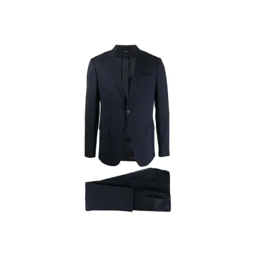 Ermenegildo Zegna Business Suits Men Dark Marine Blue