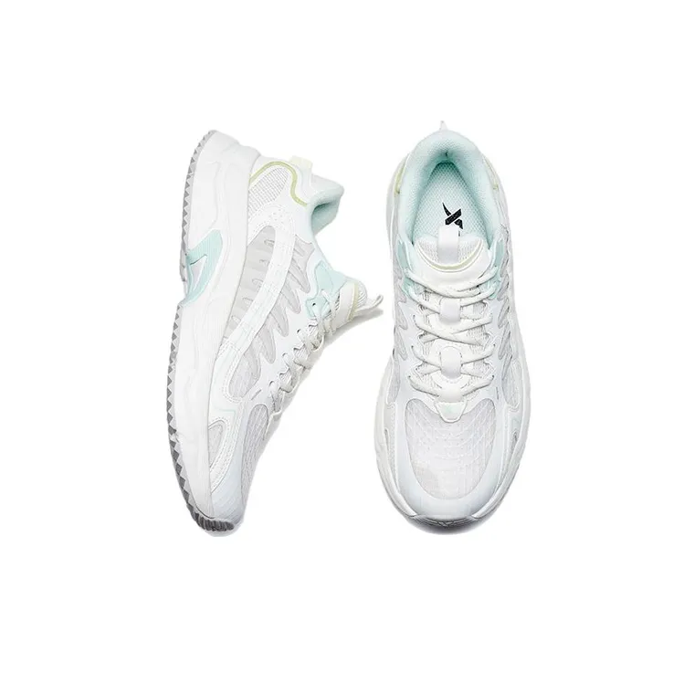 XTEP Trace 1.5 Anti Slip And Wear Resistant Breathable Low Top Running Shoes Women's Sail White-2