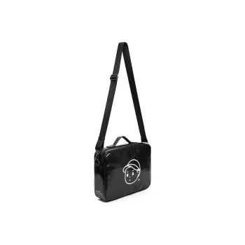 Finerworld Nylon Messenger Bag, Crossbody Bag, Handbag Regular Unisex Black