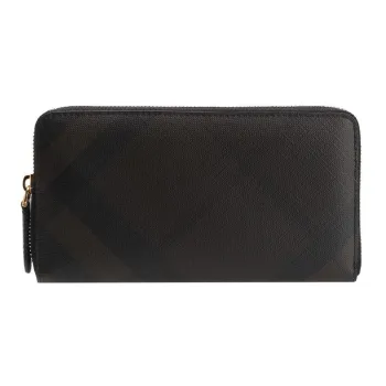 Burberry PVC Polyvinyl Chloride Wallet Men's Dark Brown