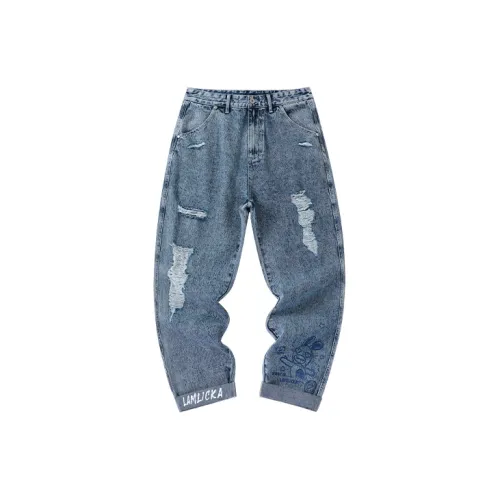 LAMLICKA Jeans Unisex Blue