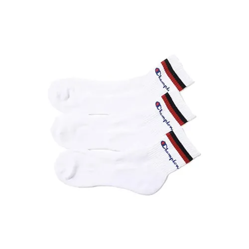 Champion Unisex Medium Tube Long Socks Set Combination Pack White