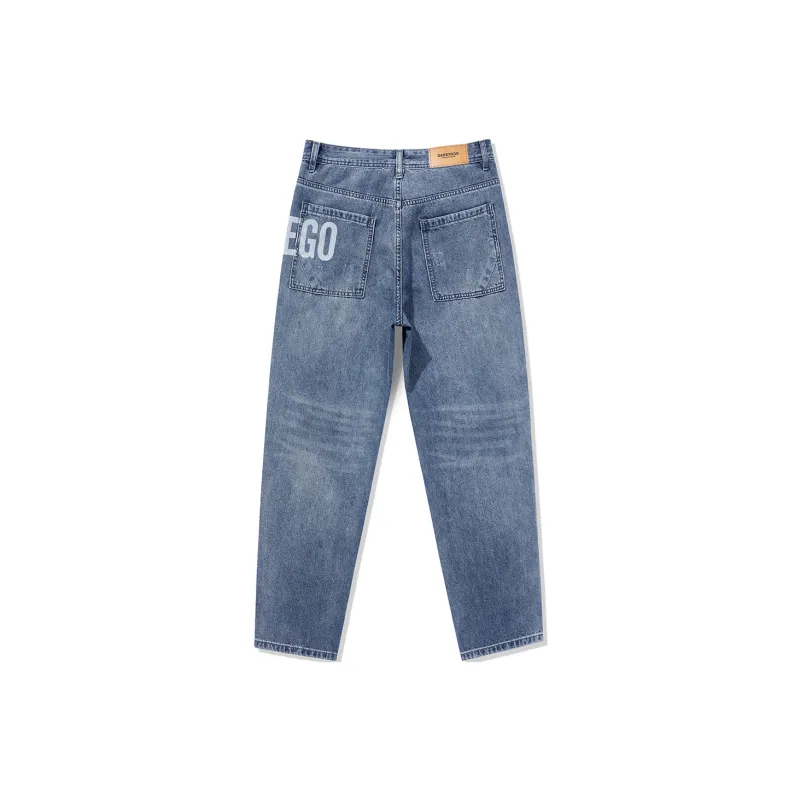 GUKUUL Harem Pants Jeans Unisex Blue-1