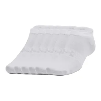Under Armour Ankle Socks Unisex 6 Pack White