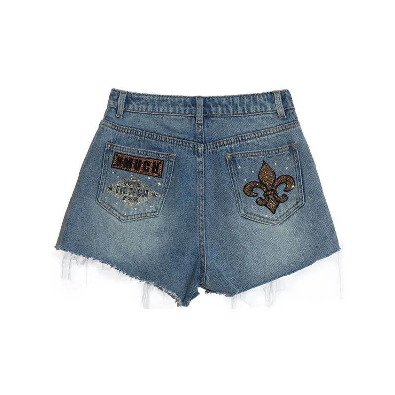 TCH Denim Shorts Women's Blue-1
