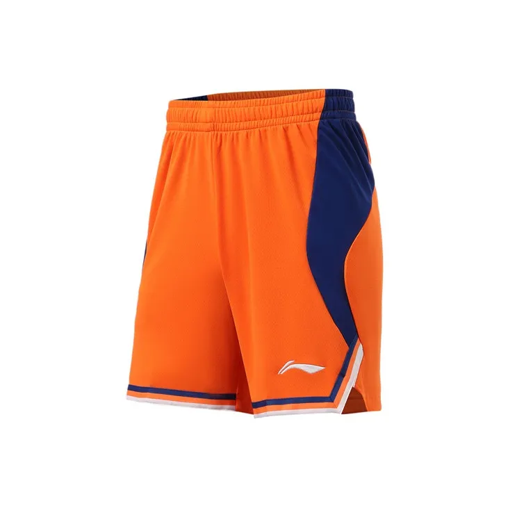 LiNing Sports Basketball Collection Basketball Suit Men's Sun Orange-4