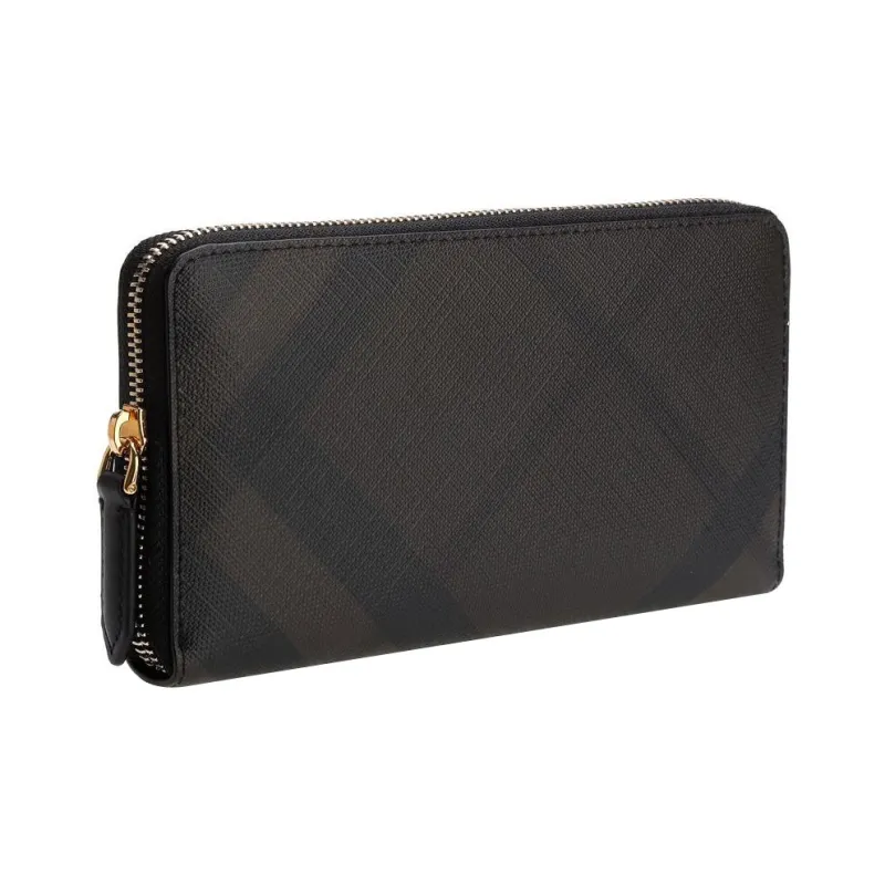 Burberry PVC Polyvinyl Chloride Wallet Men's Dark Brown-1